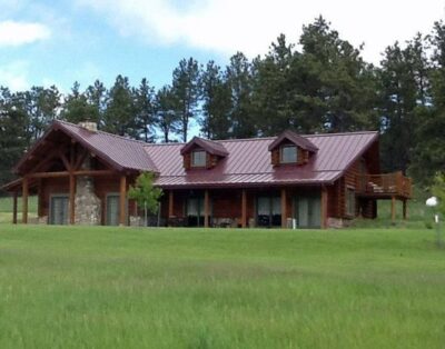 A beautiful log home