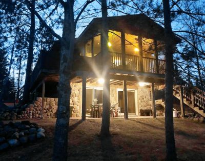 The Hideaway. A year-round private, secluded, quiet lake cabin on 25 acres