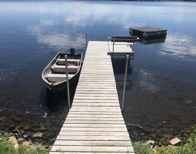 Beautiful Setting between 2 lakes. Great fishing and swimming