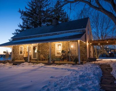 Historic Stone Farmhouse w/ Pool and Wood-Fired Hot Tub on 13-acre Property