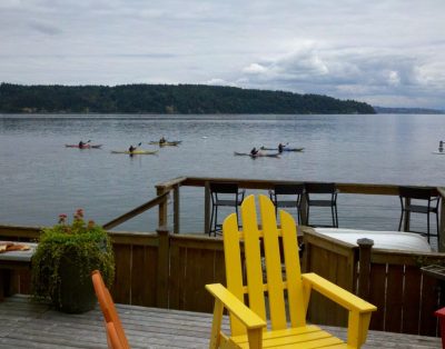 Sunrise Beach Gig Harbor Beach Front Home with Mt Rainier View