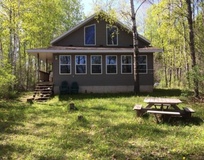 Peaceful cabin on the Flambeau River